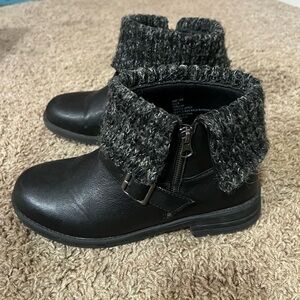 Ankle Black and Gray Boots
